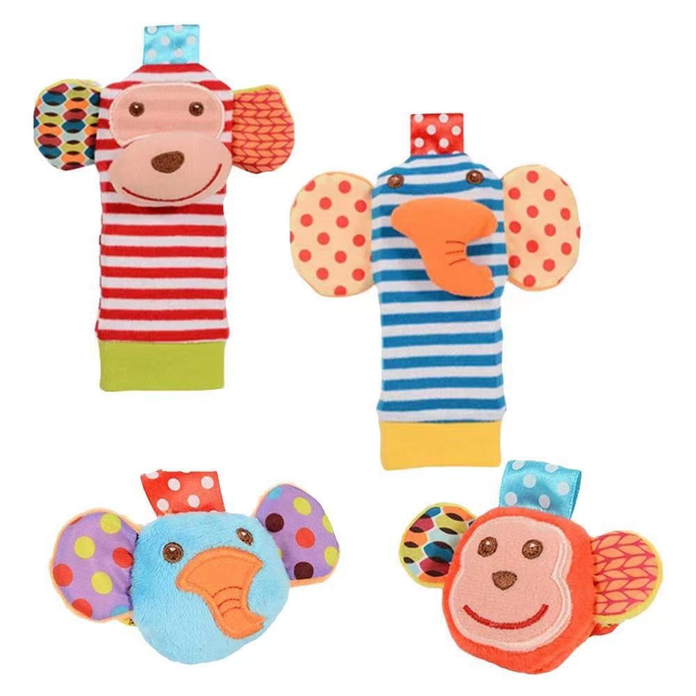 Baby Cartoon Animal Wrist Bell Socks Suit