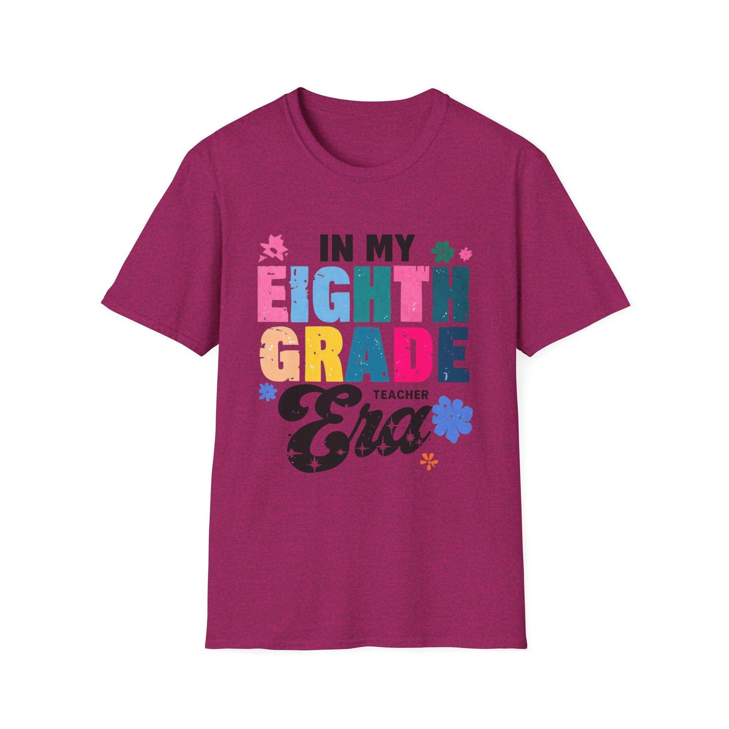 Eighth Grade Teacher T-Shirt: Soft Ring-Spun Cotton Tee