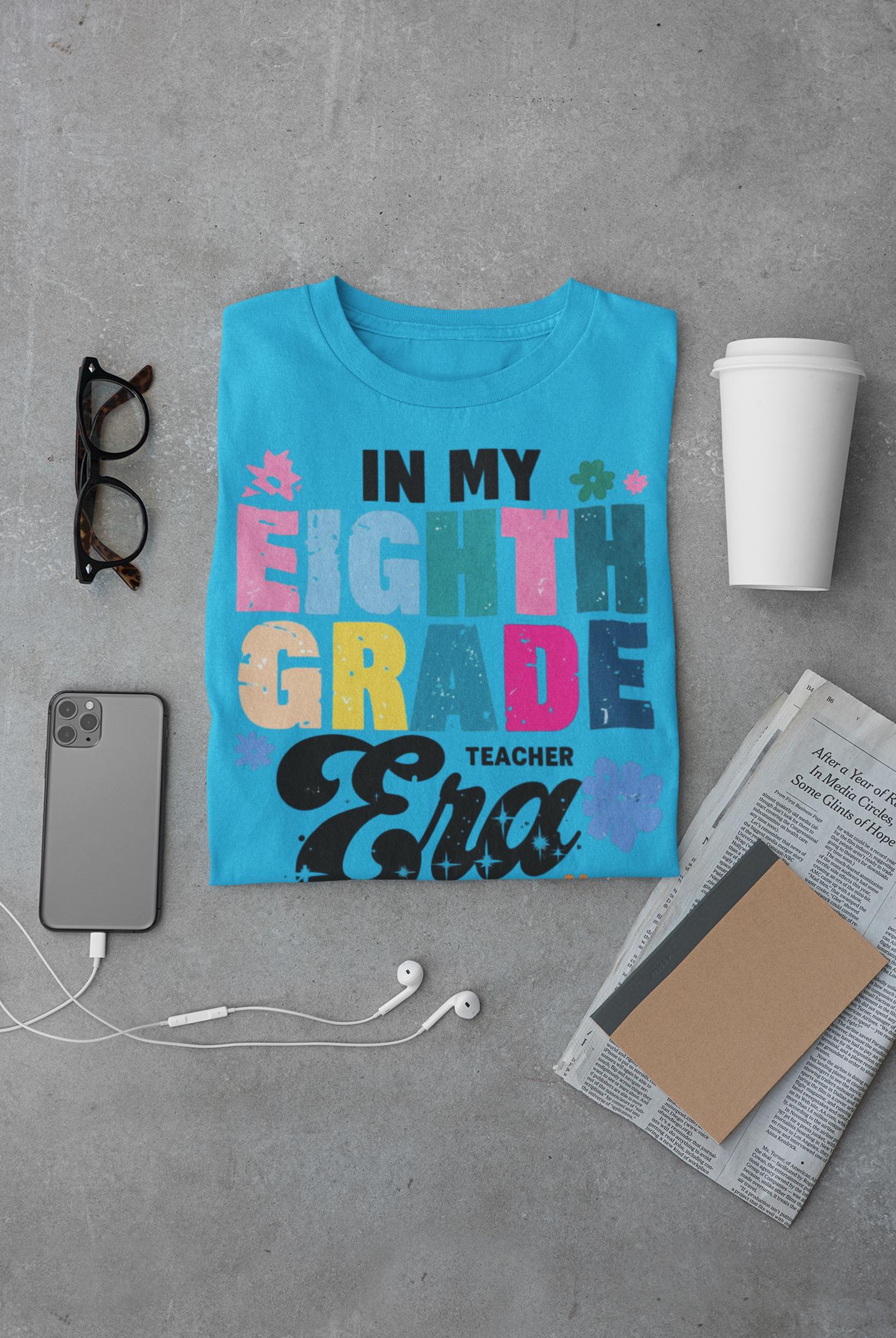 Eighth Grade Teacher T-Shirt: Soft Ring-Spun Cotton Tee