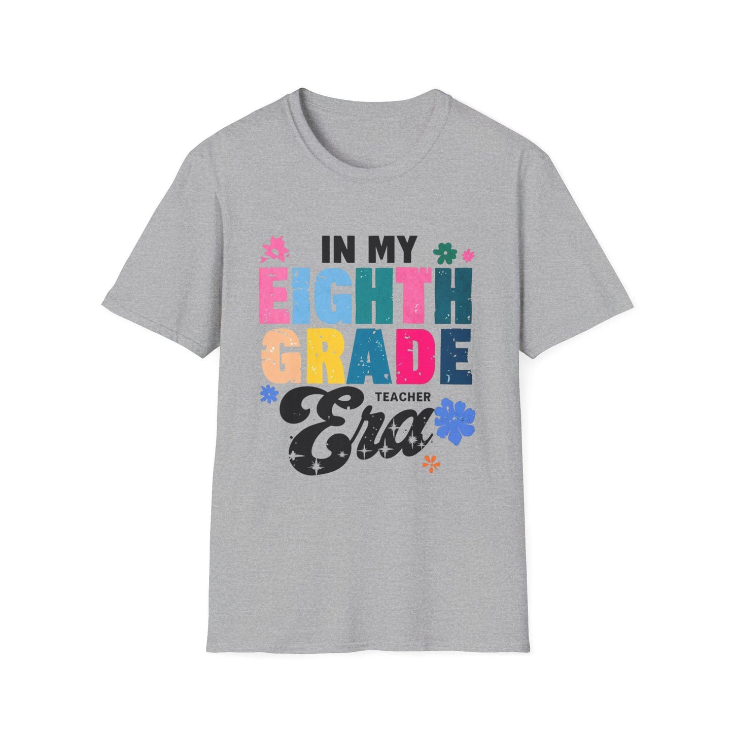 Eighth Grade Teacher T-Shirt: Soft Ring-Spun Cotton Tee