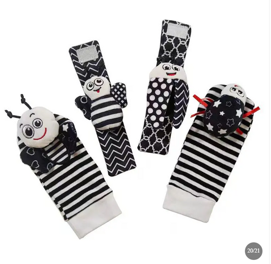 Baby Cartoon Animal Wrist Bell Socks Suit