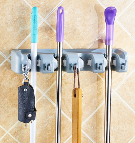 Wall-Mounted Multifunctional Mop and Broom Holder