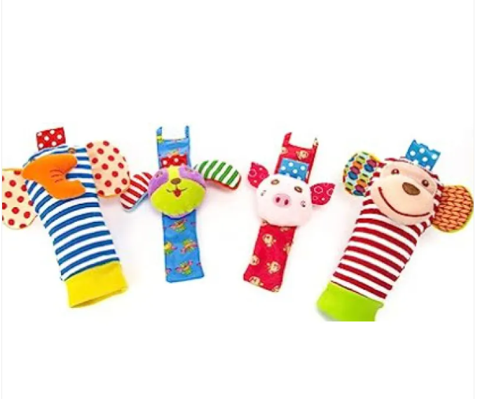 Baby Cartoon Animal Wrist Bell Socks Suit