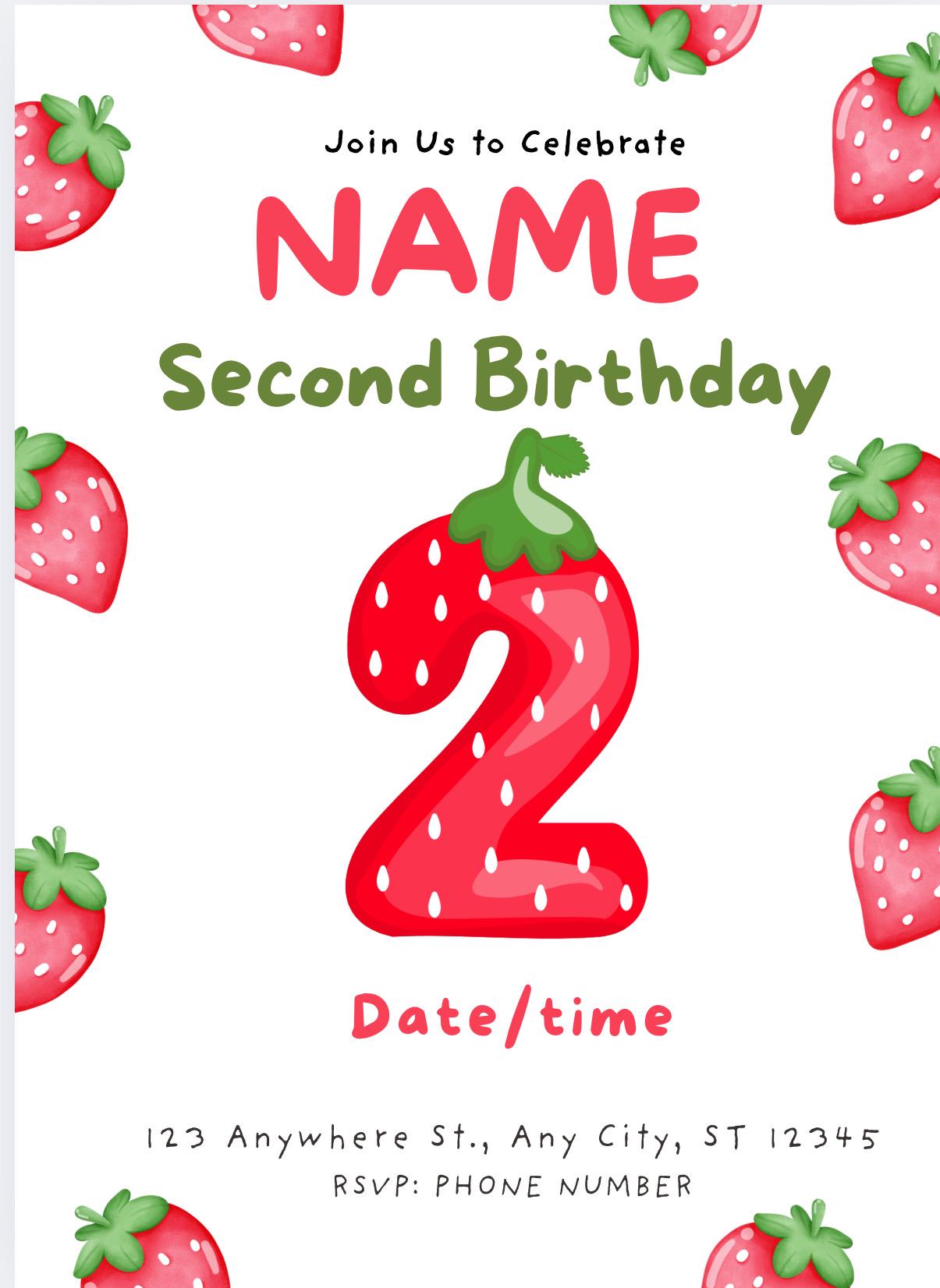 Editable Birthday Party Invitation Template - Instant Download & Customize for Any Event!