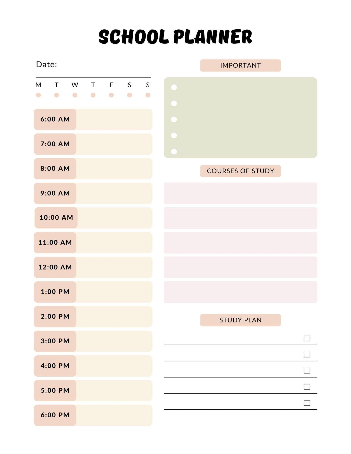 Back to School Planner | Teacher & Student Organization Printable